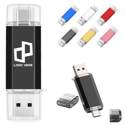 128 Gb 2" 1Type-C And Usb Flash Driver