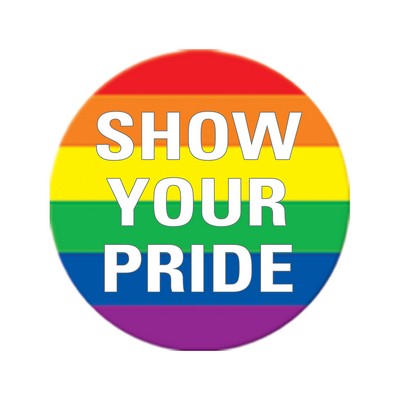 2 1/4" Custom Printed Rainbow Buttons