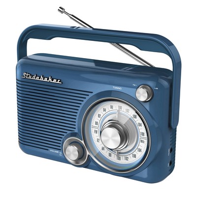Studebaker Portable Am/Fm Radio - Blue