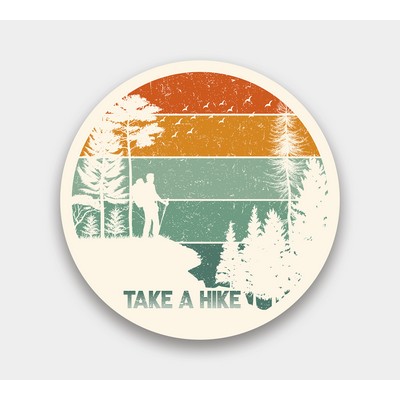 Circle - Permanent Outdoor Sticker - 3" Diameter