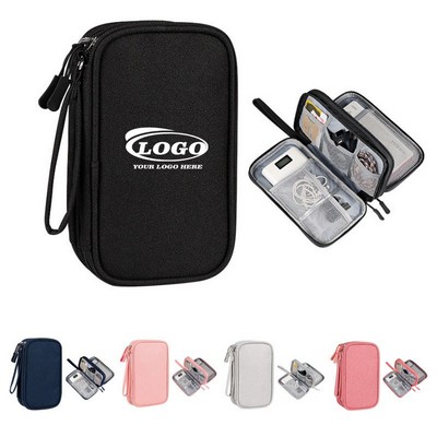 Two Layers Electronics Accessories Organizer Bag