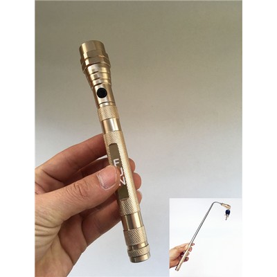 Gold Single Head Magnetic Bendable Inspection Light Dual Magnet Work Light Corner Picker