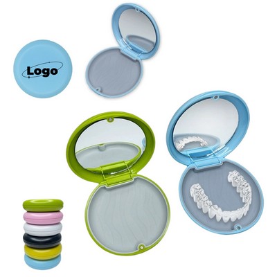 Portable Dental Retainer Case w/ Mirror