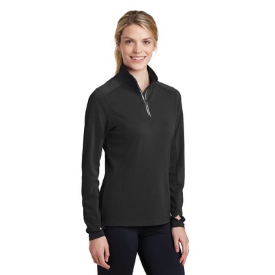 Sport-Tek® Women's Sport-Wick Textured 1/4-Zip Pullover