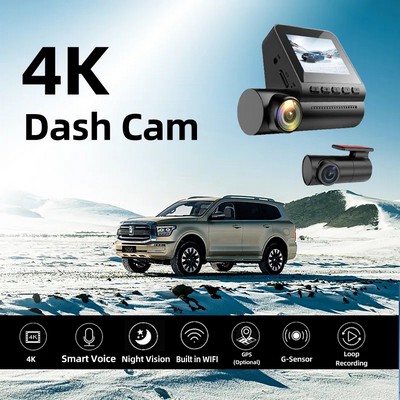 4K GPS Dash Camera Loop Recording for Car