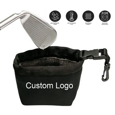 Golf Club and Golf Ball Cleaning Bag, Waterproof Clean Face Technology, Detachable Clip, Machine Was