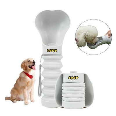 Collapsible Leak Proof Dog Water Bottle With Lanyard