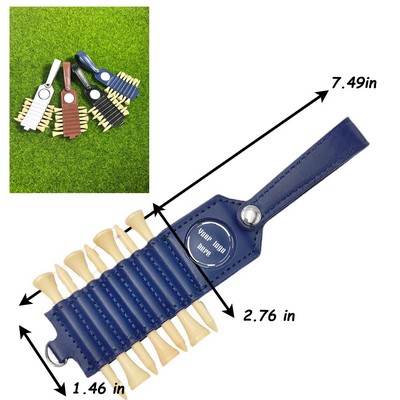 Leather Golf Tee Holder