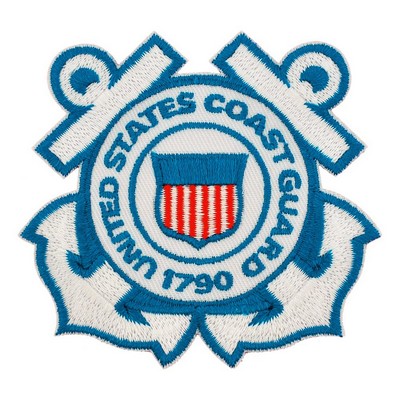 Officially Licensed U.S. Coast Guard Embroidered Patch - Iron On