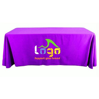 6 Foot Trade Show Table Throw/Cloth - 4 Sided
