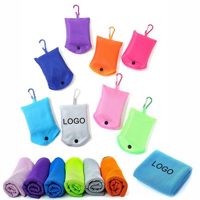 Cooling Towel w/Pouch and carabiner