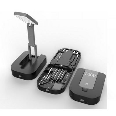 26" 1 Multi-function Hand Tool Kits Box w/ Table Lamp