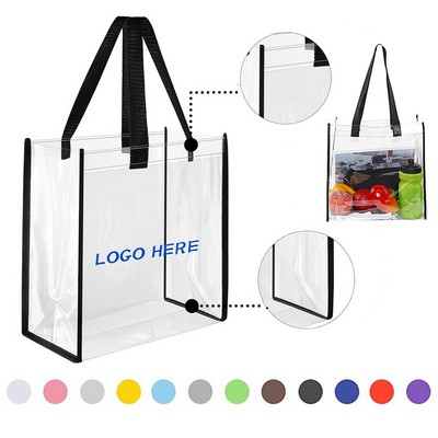 Shopper Clear Tote Bag with Handles