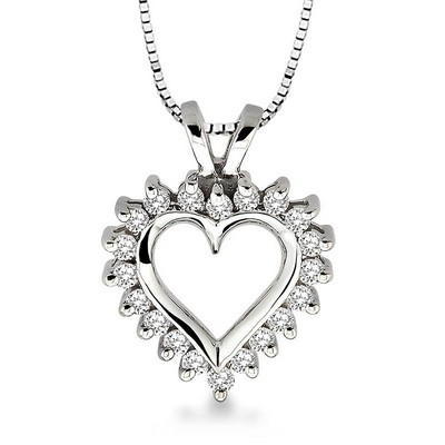 Jilco Inc Diamond Heart Pendant - 0.25 Twt