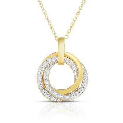 Jilco Inc Tri Circle Necklace - Yellow Gold