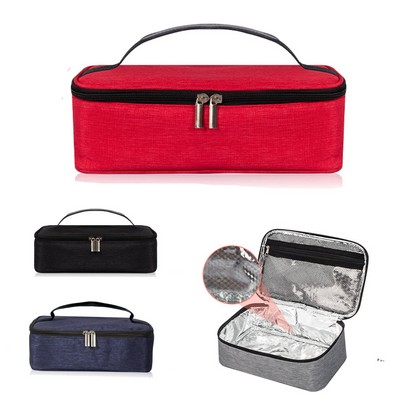 Small Capacity Portable Oxford Cloth Insulated Lunch Box