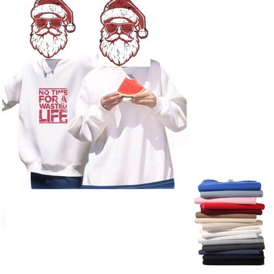 Trendy crew neck hoodie