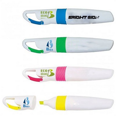 Custom Carabiner Clip Highlighter – Outdoor-Inspired Fluorescent Marker