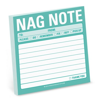 Nag Note Sticky Notes - 9781601062437
