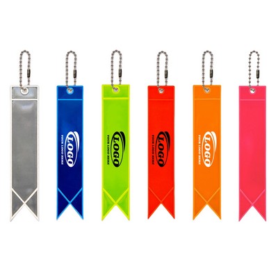 Reflective Cycling Keychain Tag for Backpacks & Gear