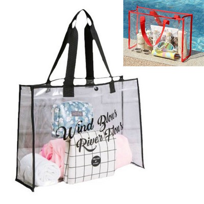 Clear Beach Tote Bag