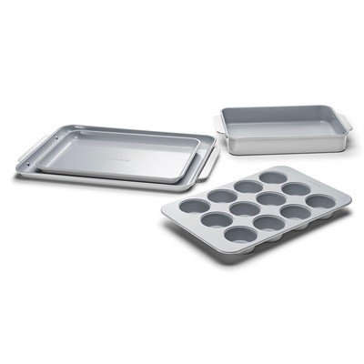 Caraway 5Pc Non-Toxic Nonstick Ceramic Bakeware Set - Gray