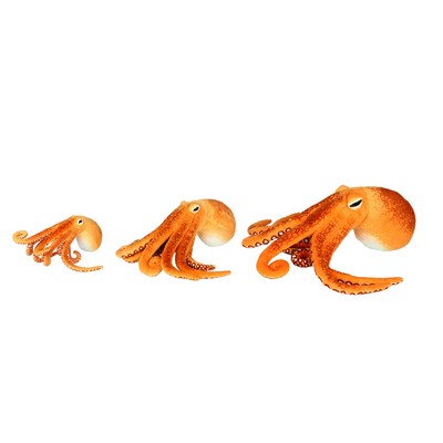 Orange Octopus 3 sizes