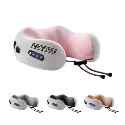 Multi Function U Shaped Pillow Memory Foam Portable Car Travel Electric Neck Massage Pillow