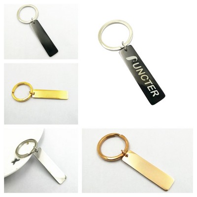 Custom Stainless Steel Keychain Pendant Key Ring