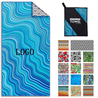 Full Printing Beach Towel Microfiber Blanket