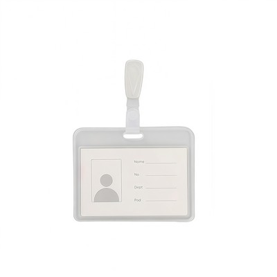 PVC Horizontal Board Work Card W/Clip