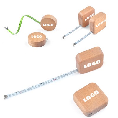 Eco-friendly Wood Square Tape Measure