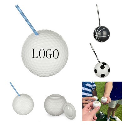 21oz Golf Ball Tumbler Cup with Straw