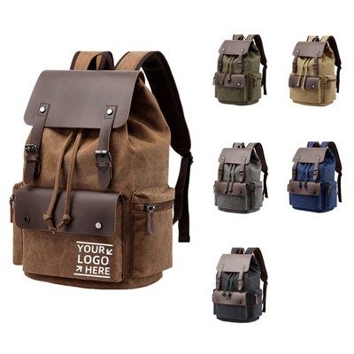 Denim Canvas Laptop Rucksack