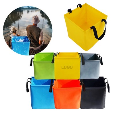 Folding Square Utility Bucket for Car Washing & Fishing