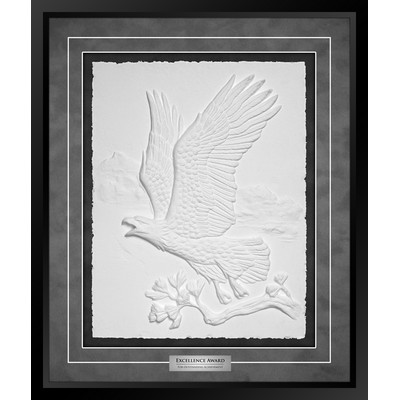 Majestic Flight - Cast Paper Sculptured Art - Shadowbox Award