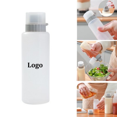 12 Oz Kitchen Sauce Squeeze Bottle W/ Brush-Shaped Nozzle