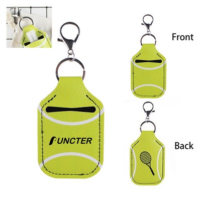 Tennis Design Portable Hand Sanitizer Keychains