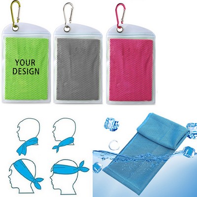 Cooling Towel w/ Carabiner Pouch
