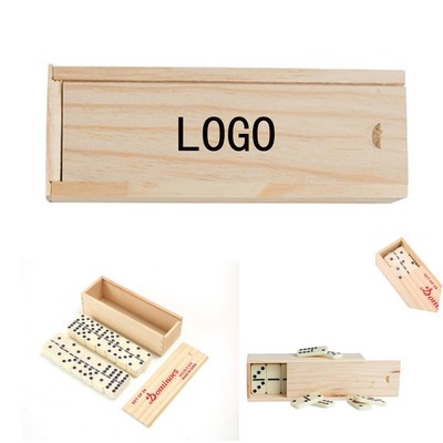 Premium Melamine Domino Set In Wooden Storage Box