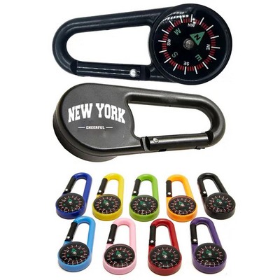 Carabiner With Compass