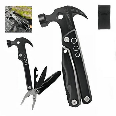Stainless Steel Multi-Tool Hammer With Pliers & Knife