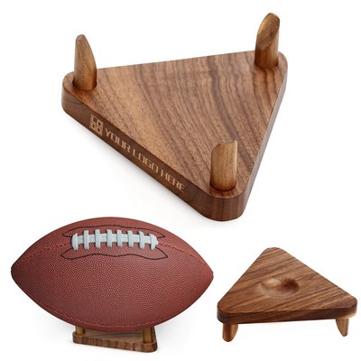 Wooden Football Display Stand