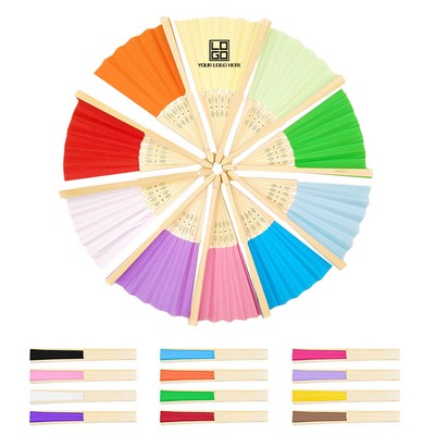Traditional Artisan Bamboo Folding Hand Fans