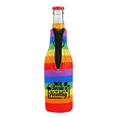 Neoprene Rainbow Beer Sleeve