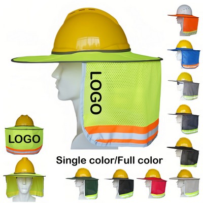 Hard Hat Sun Shade with Reflective Strip