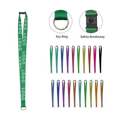 3/4" Custom Dye Sublimated Polyester Lanyard