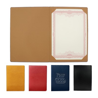 Leather Diploma Holder Award Certificate Cover