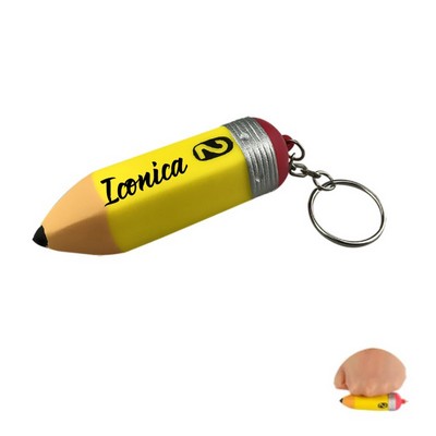 Pencil Shape Stress Relief Toy Keychain