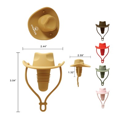 Cowboy Hat Silicone Wine Bottle Stopper